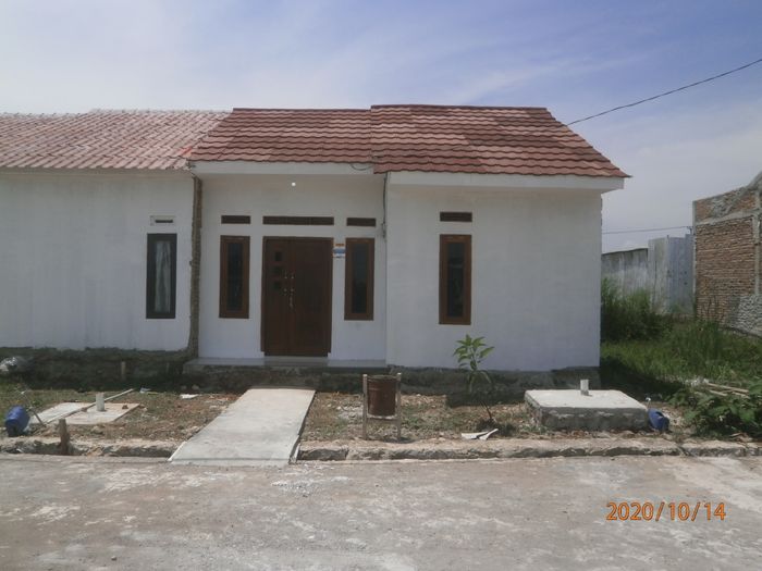 foto tampak rumah tipe 36/66 perumahan Griya Abdi Karya
