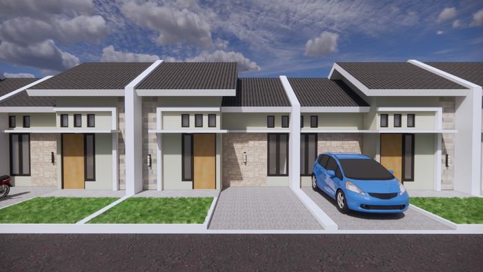 foto tampak rumah tipe Cattaleya perumahan GRIYA GADING REGENCY