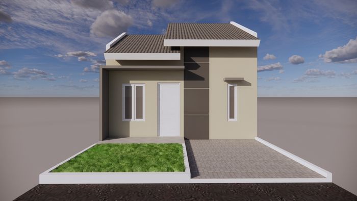 foto tampak rumah tipe Subsidi perumahan GRIYA GADING REGENCY