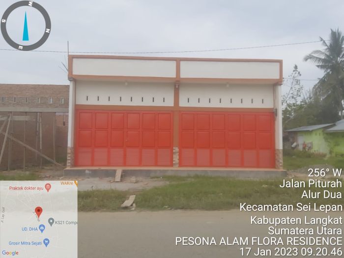 foto tampak rumah tipe 72 perumahan PESONA ALAM FLORA RESIDENCE