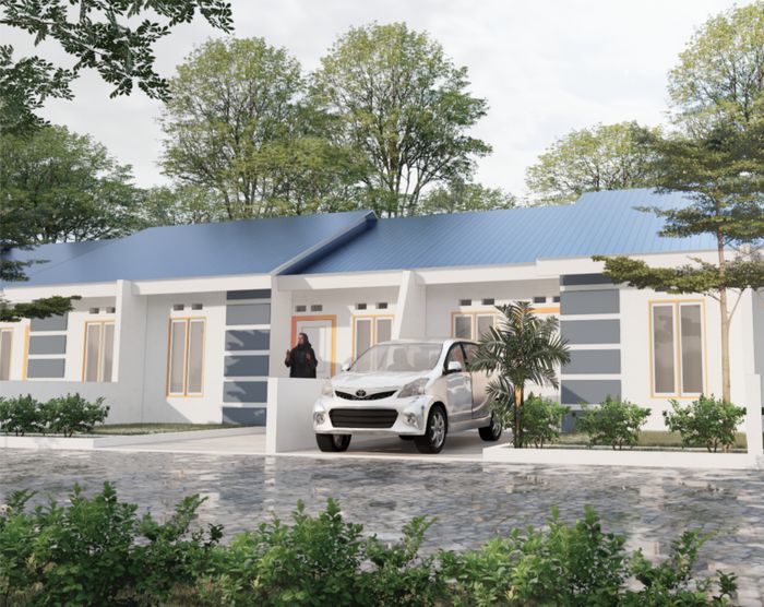 foto tampak rumah tipe 36/78 perumahan PERUMAHAN MANGANNA LAND