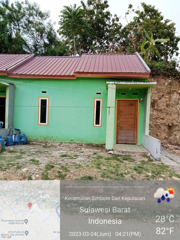 foto tampak rumah tipe 36/72 perumahan PERUMAHAN BUKIT MANDIRI SALUPANGI