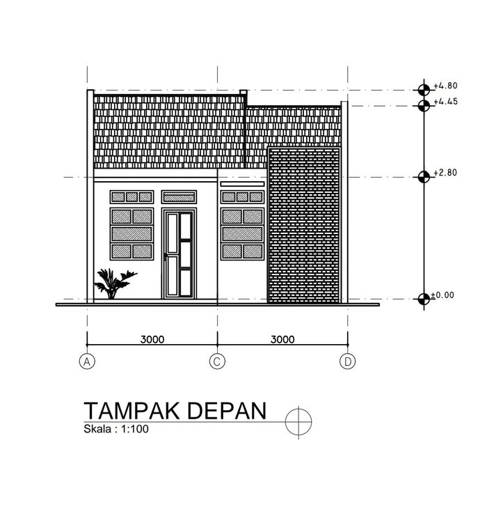 foto tampak rumah tipe 36/60 perumahan BANYUMUKTI RESIDENCE
