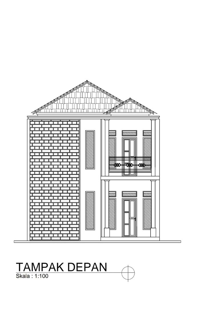 foto tampak rumah tipe 65/75 perumahan BANYUMUKTI RESIDENCE