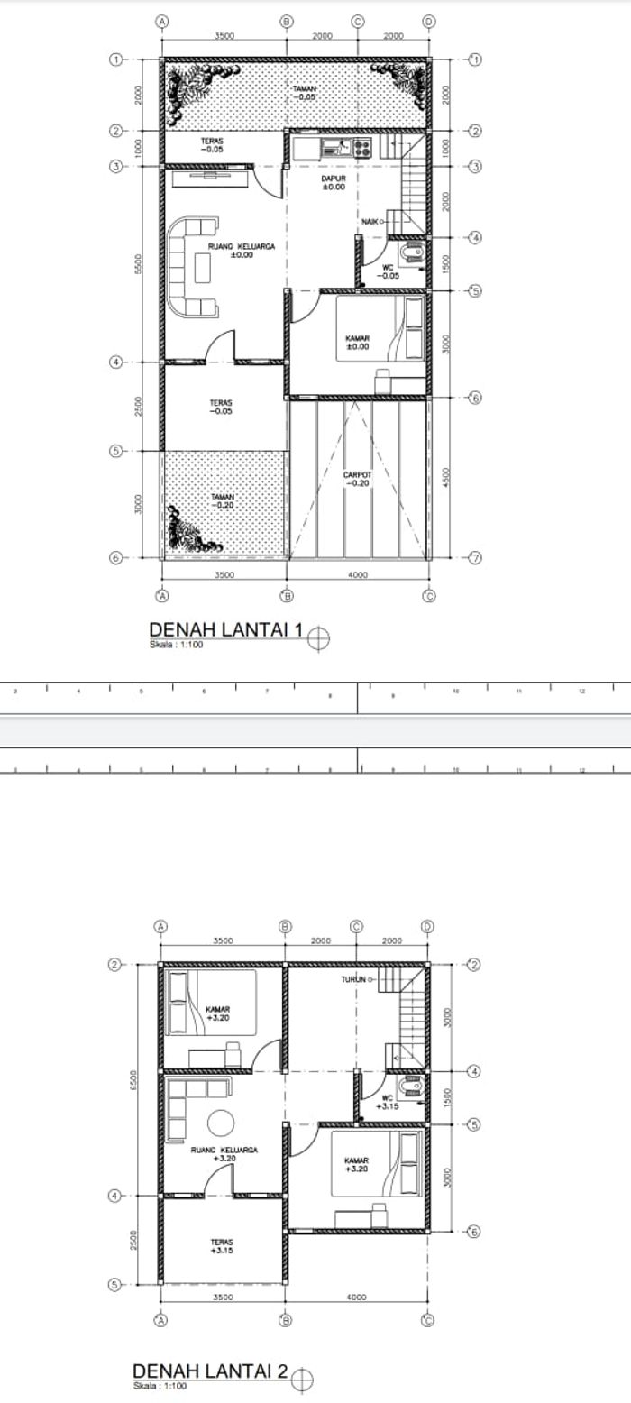 foto denah rumah tipe 85/91 perumahan BANYUMUKTI RESIDENCE