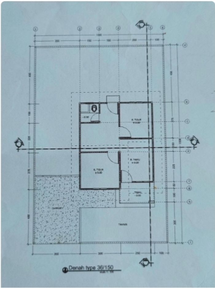 foto denah rumah tipe 36 perumahan Cendrawasih Green Park 4