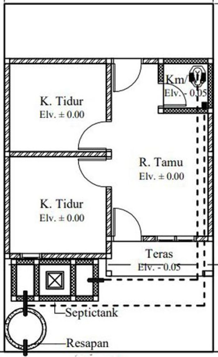 foto denah rumah tipe 36 / 60 perumahan AKASIAGIRI LAND