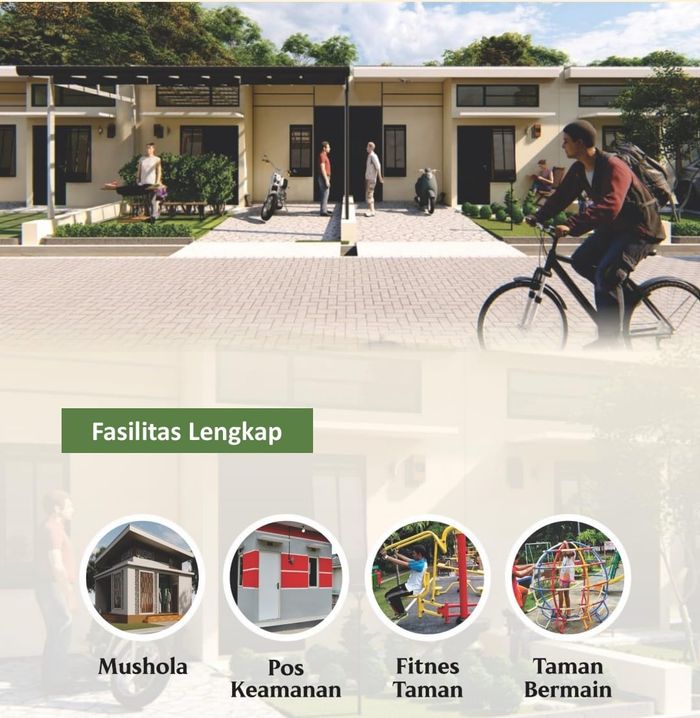 foto tampak rumah tipe 30/60 perumahan MARISON REGENCY JERUKSAWIT