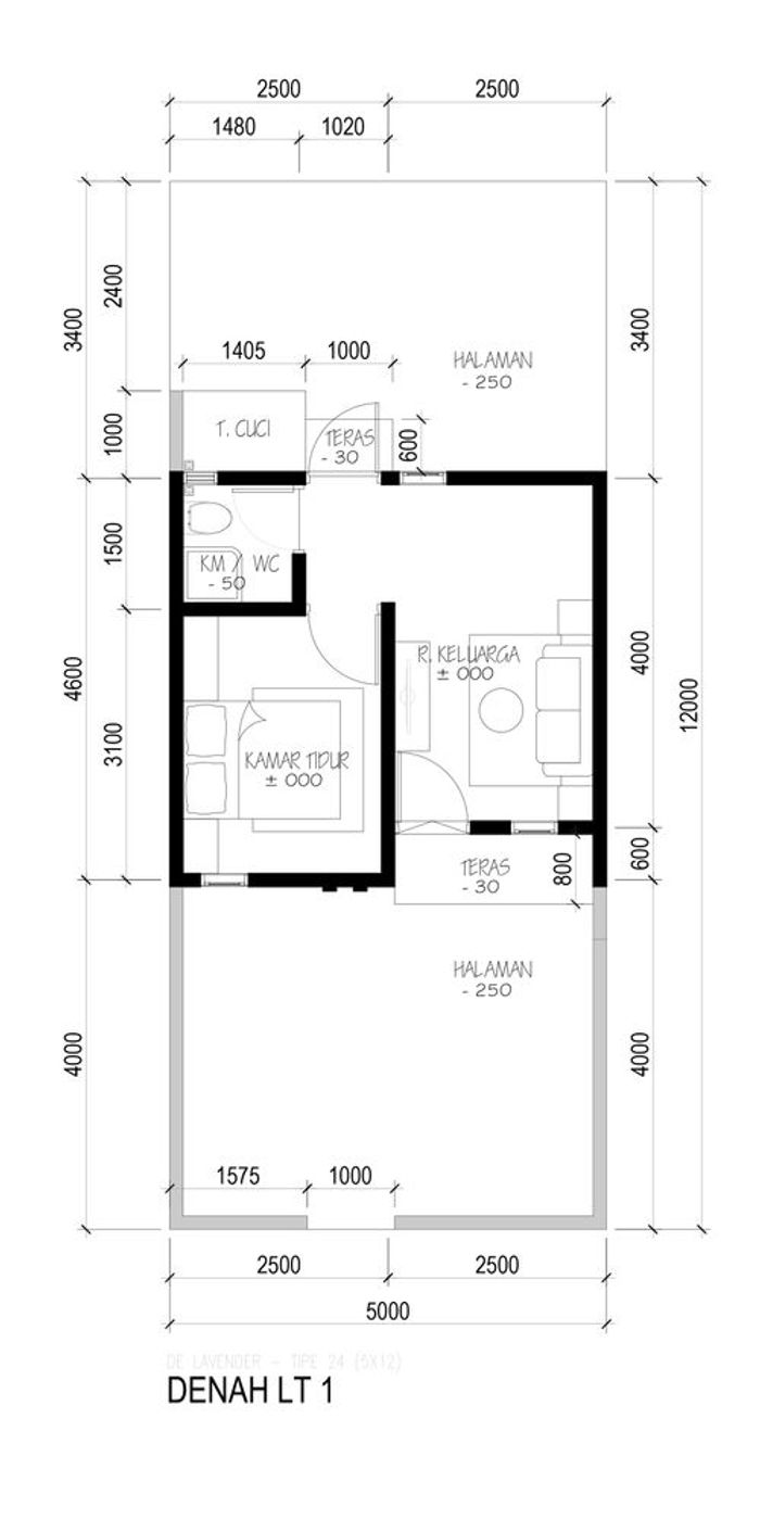 foto denah rumah tipe T.29 perumahan BUMI TEGAL BESAR
