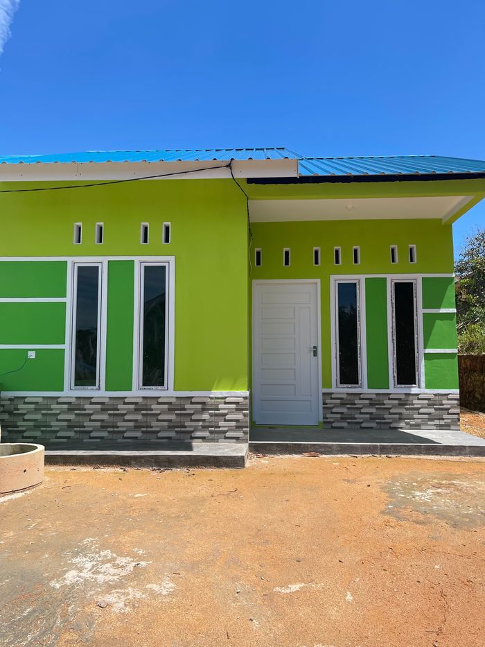 foto tampak rumah tipe SUBSIDI 1 perumahan MAHKOTA MAS RESIDENCE 2