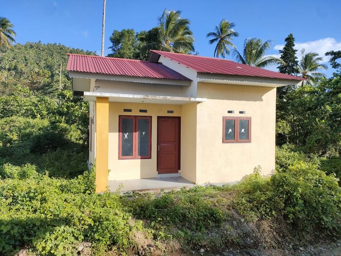 foto tampak rumah tipe B perumahan Malahasa Residence