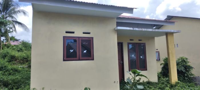 foto tampak rumah tipe D perumahan Malahasa Residence