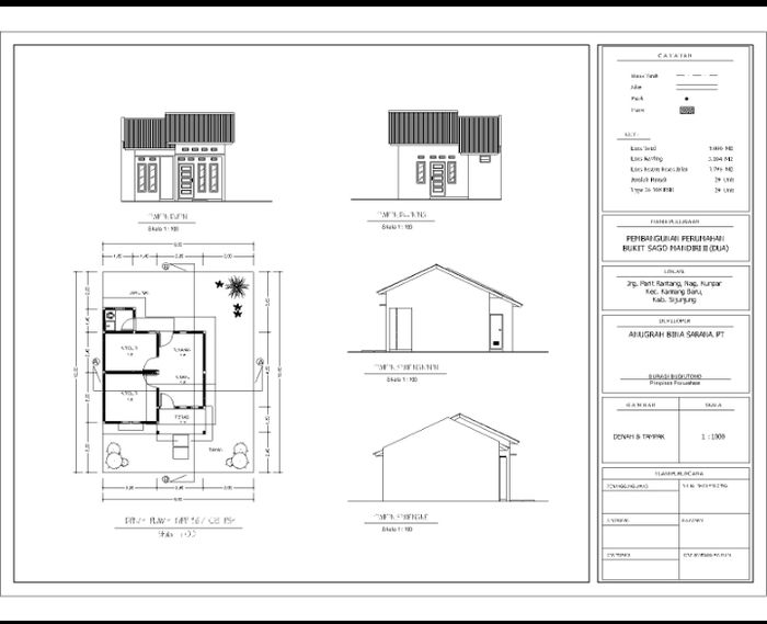 foto denah rumah tipe 36 perumahan BUKIT SAGO MANDIRI II TAHAP II
