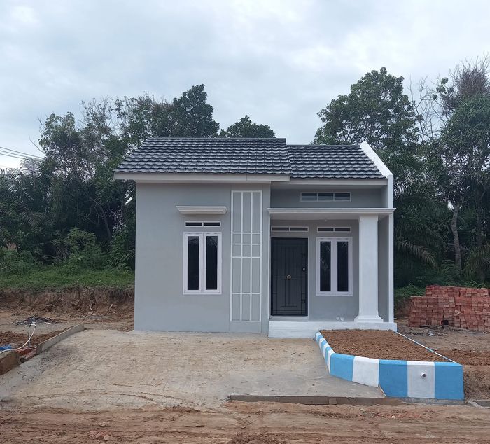 foto tampak rumah tipe 36 perumahan VILLA AKBAR ASRI 3