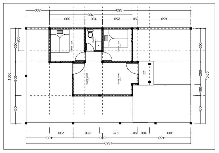 foto denah rumah tipe 36 - 126 perumahan BANTENG RESIDENCE C