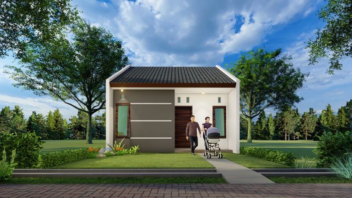 foto tampak rumah tipe CR perumahan CITRA REGENCY