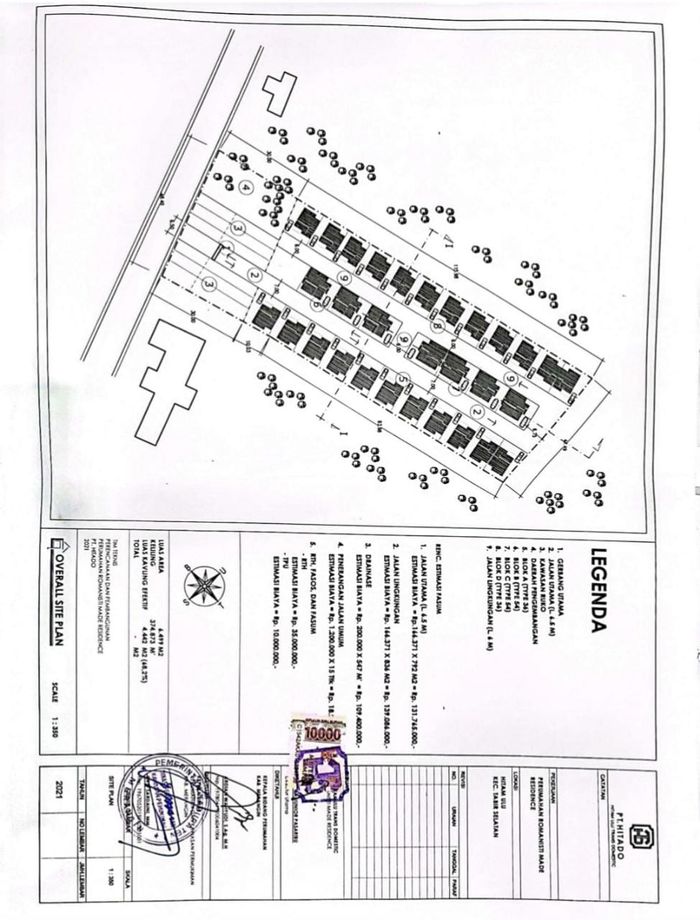 foto denah rumah tipe 36 perumahan ROMANISTI MADE RESIDENCE