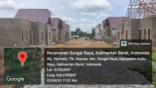 foto posisi tengah perumahan Galaxy Residence