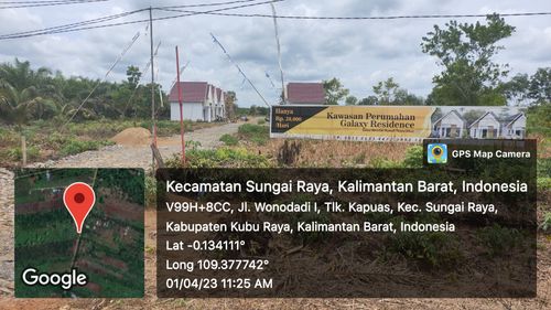 foto gerbang perumahan Galaxy Residence