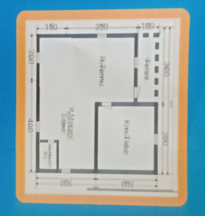 foto denah rumah tipe 36 perumahan Ezra Naima Permai