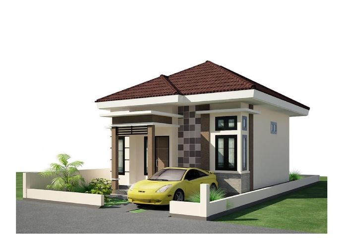 foto tampak rumah tipe 50 perumahan BERLIANLAND III