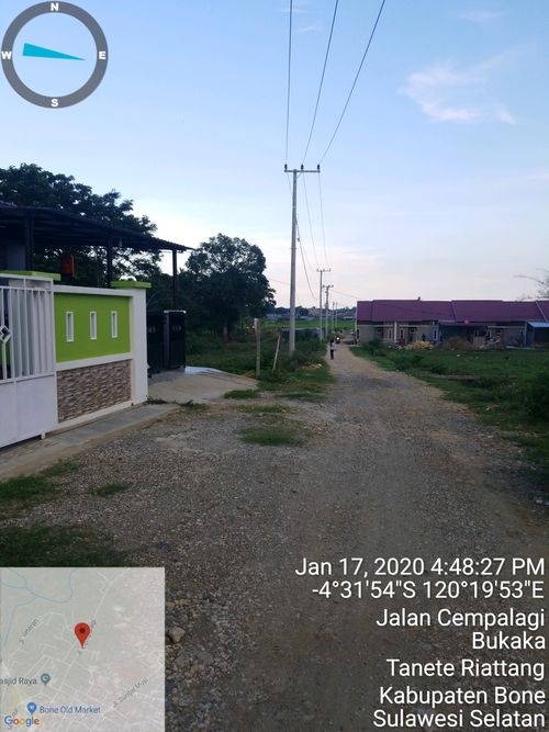 foto posisi tengah perumahan BTN DIRZ RESIDENCE