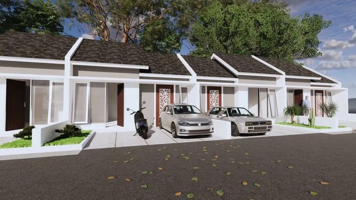 foto tampak rumah tipe 27 perumahan GRIYA DELLA ASRI TAHAP 2