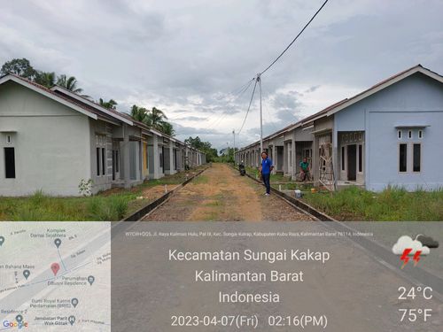 foto posisi tengah perumahan Kurnia Lestari Residence