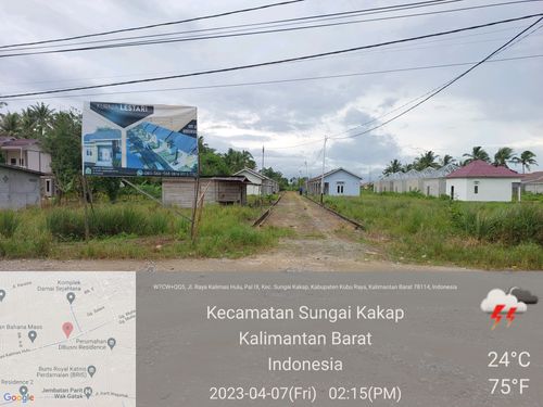 foto gerbang perumahan Kurnia Lestari Residence