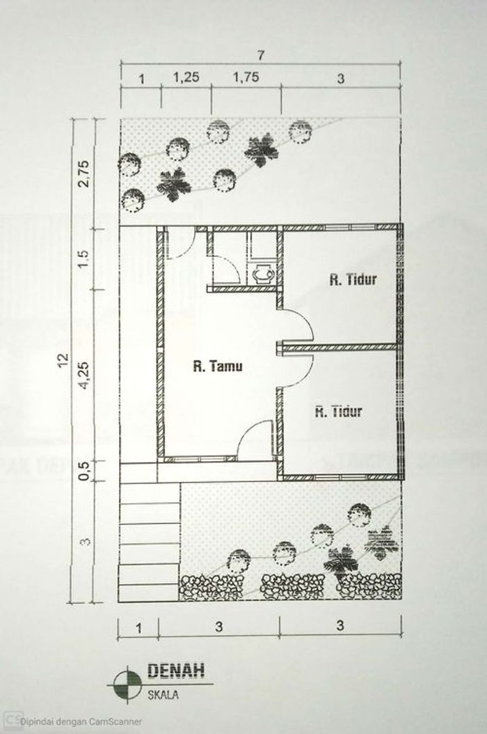 foto denah rumah tipe 36 perumahan BUKIT RAYA TAHAP 1