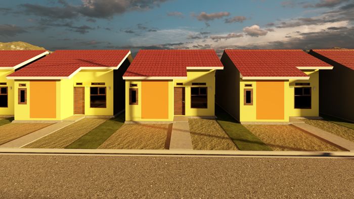 foto tampak rumah tipe 36 perumahan SHAFIRA RESIDENZA 3