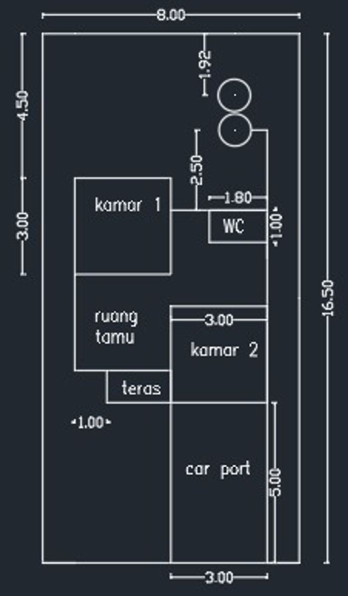 foto denah rumah tipe 36 perumahan KARYA GRIYA RESIDENCE