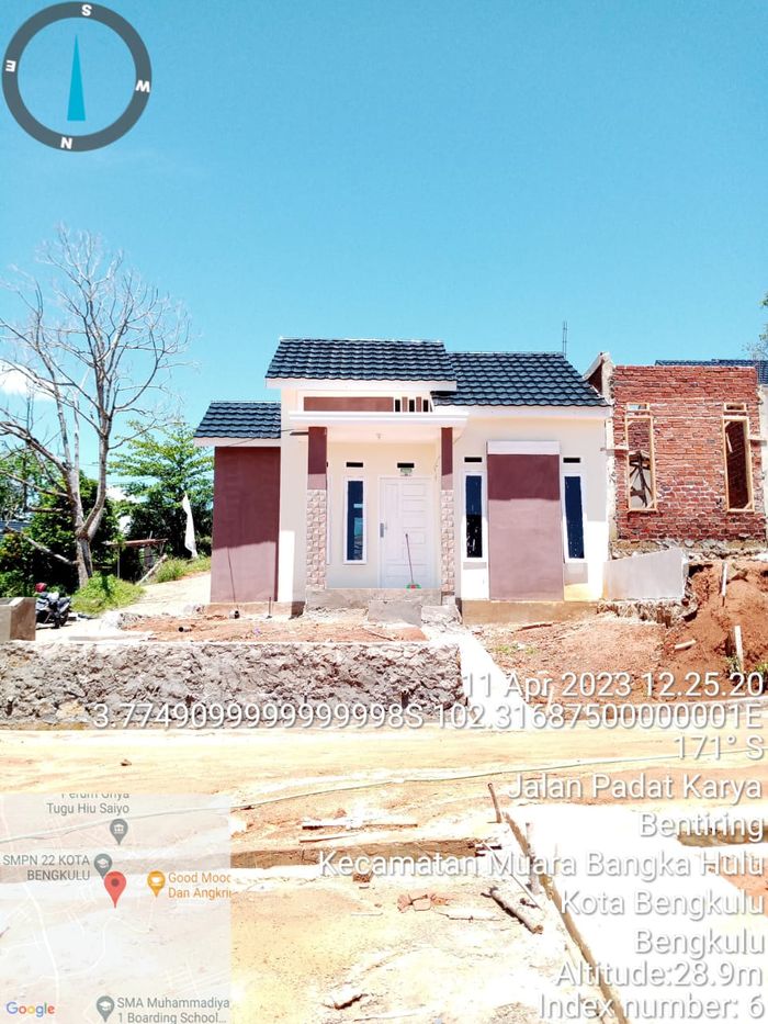 foto tampak rumah tipe 36 perumahan VILLA RAYHANA 2