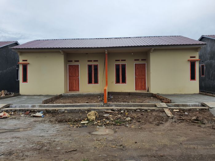 foto tampak rumah tipe 36/91 perumahan RINDRA PRATAMA V TAHAP 2