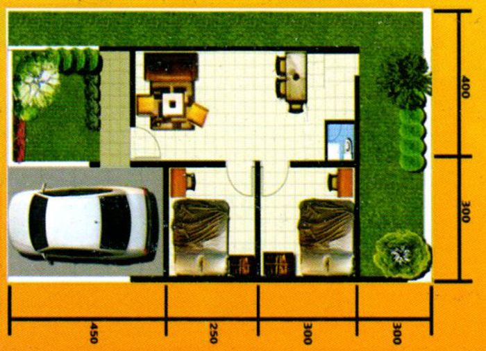 foto denah rumah tipe 36/91 perumahan RINDRA PRATAMA V TAHAP 2