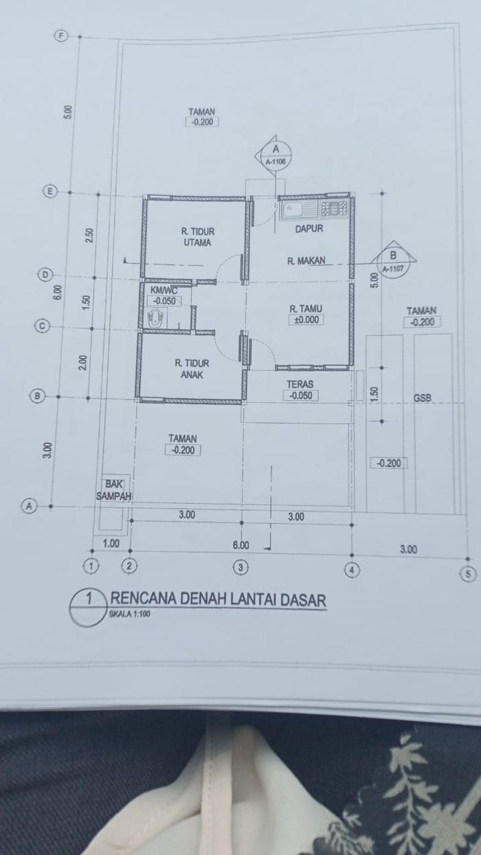 foto denah rumah tipe 36 perumahan Green wahana vilage