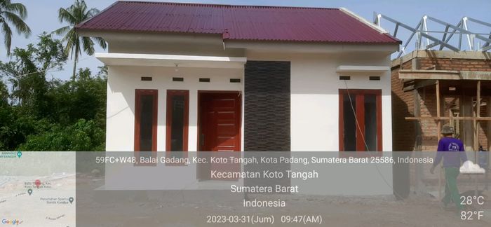 foto tampak rumah tipe 36 perumahan MANANG ISPILER