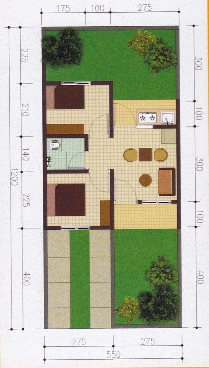 foto denah rumah tipe 91 perumahan Bukit Pasundan 2