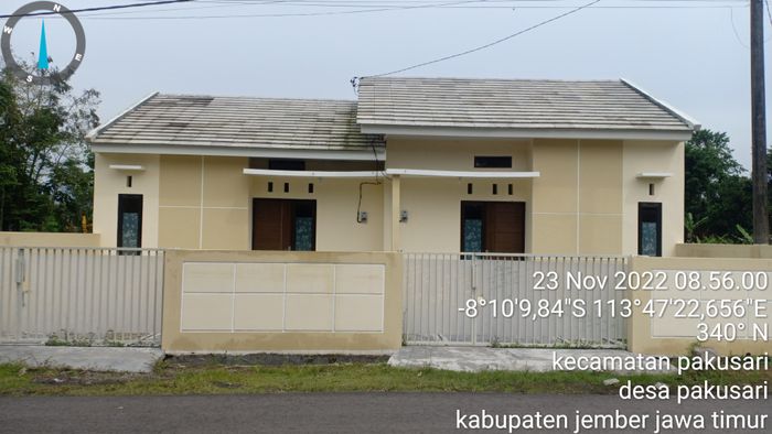 foto tampak rumah tipe 33/72 perumahan Bumi Pakusari Indah