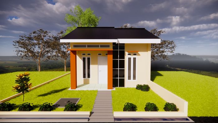 foto tampak rumah tipe 36 Subsidi perumahan Dio Grand Dite 2