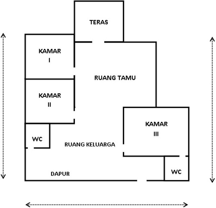 foto denah rumah tipe 100 perumahan PERUMAHAN GRIYA SULTANA V