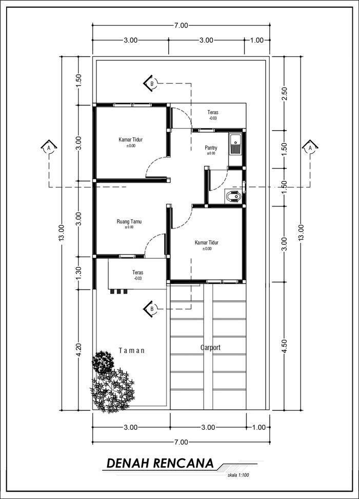 foto denah rumah tipe Single perumahan AYRA SRIWIJAYA RESIDENCE 4