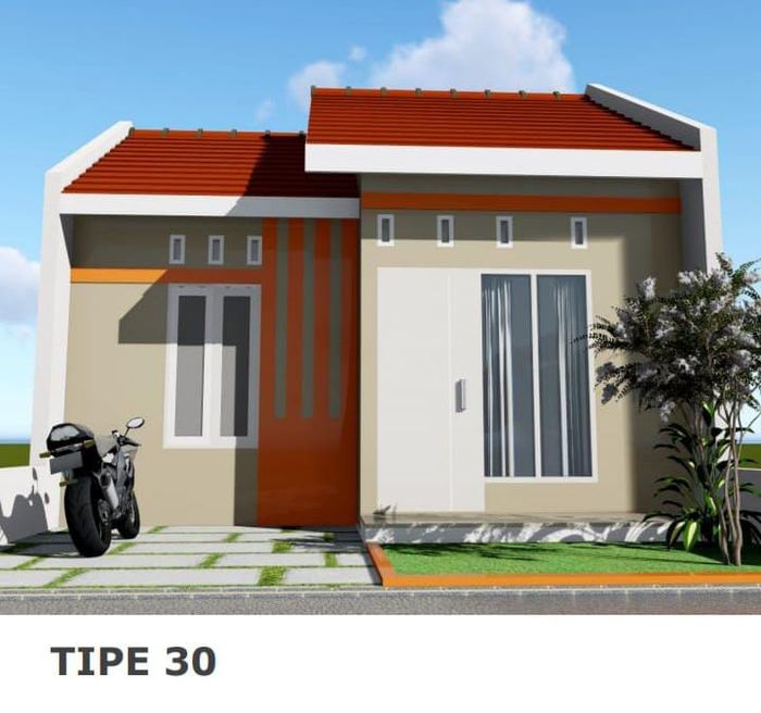 foto tampak rumah tipe Subsidi perumahan Limbangan agung permai 2