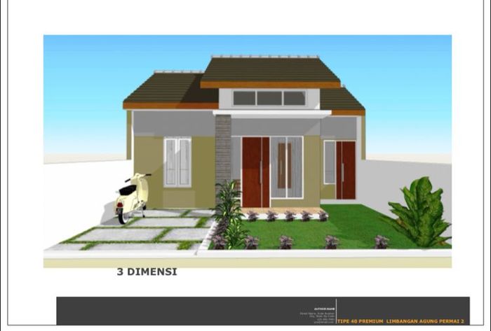 foto tampak rumah tipe Rumah Komersil perumahan Limbangan agung permai 2