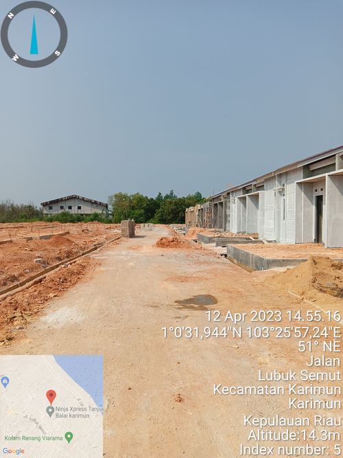 foto posisi tengah perumahan COSTAL INDAH RESIDENCE