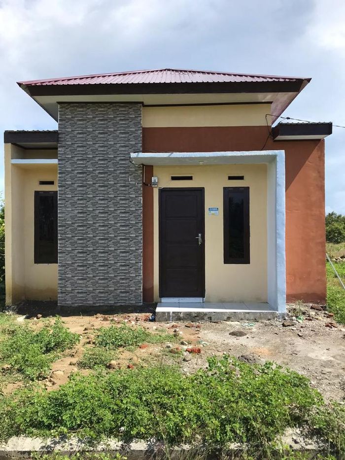 foto tampak rumah tipe 36 perumahan Pasangkayu smart city