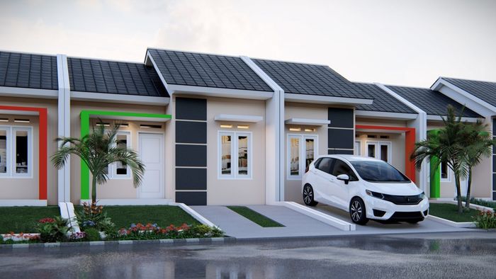 foto tampak rumah tipe 30/60 perumahan PESONA KAHURIPAN 3 TAHAP 7