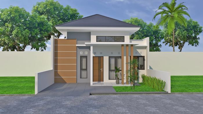 foto tampak rumah tipe 45 perumahan Nindya Asri10