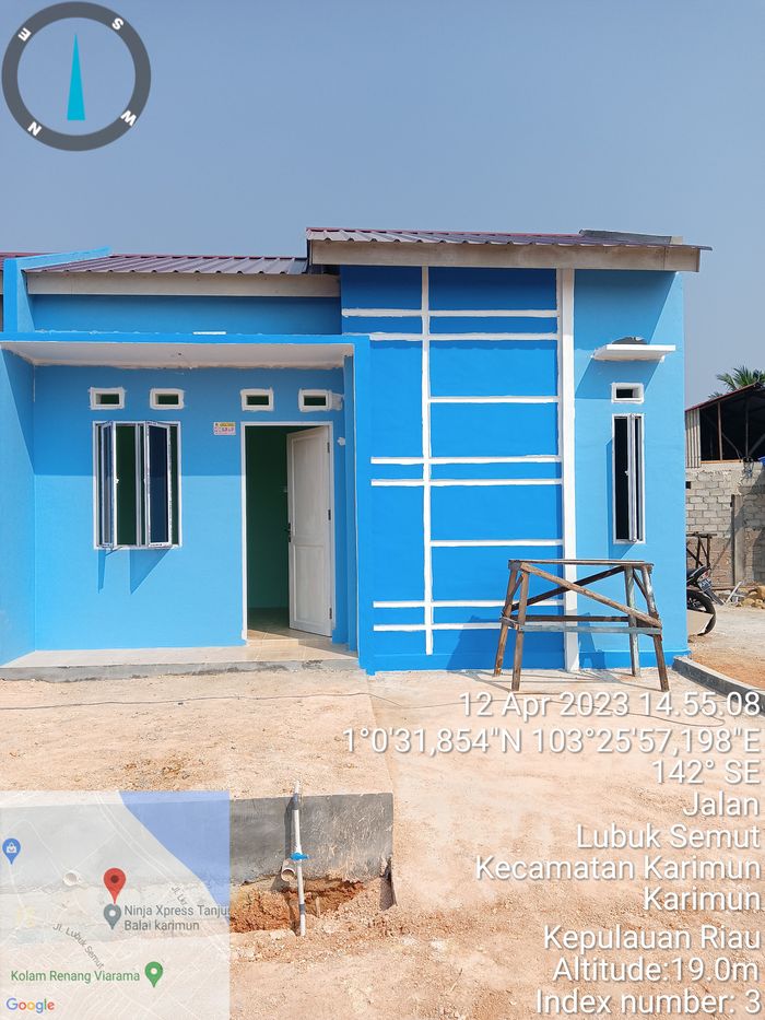 foto tampak rumah tipe 36 perumahan COSTAL INDAH RESIDENCE