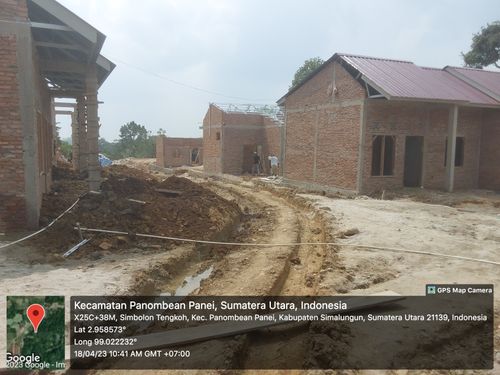 foto posisi tengah perumahan Manutur Indah Residence II